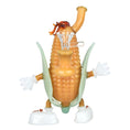 Laad de afbeelding in de Gallery-viewer, Red Headed Corn Child Glass Water Pipe
