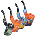 Load image into Gallery viewer, Grateful Dead x Pulsar Inside Print Bent Sherlock Pipe | 4"
