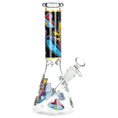Cargar la imagen en la vista de la galería, Don't Have A Cow Beaker Glass Water Pipe - 10" / 14mm F / Designs Vary
