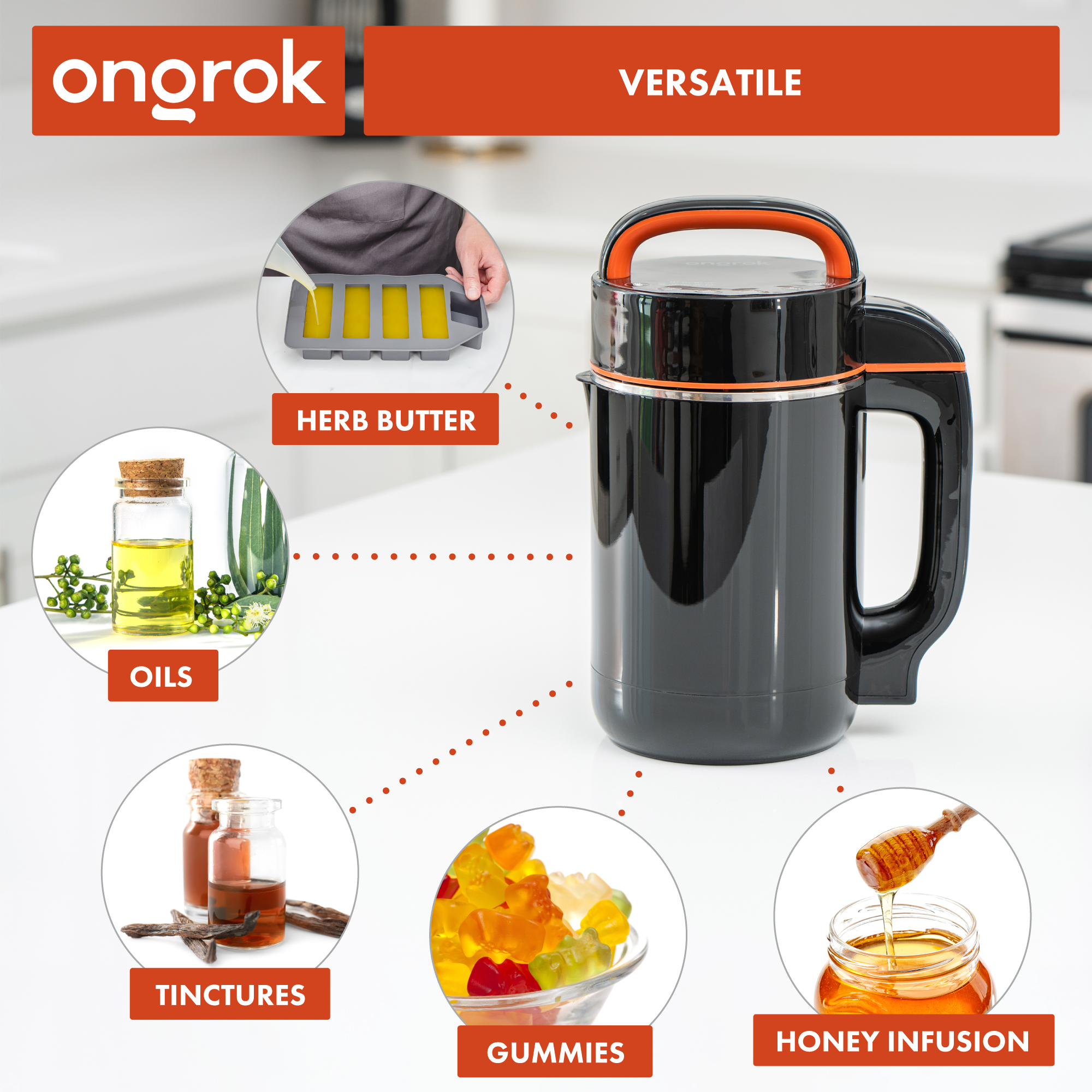 Ongrock Large (Full-Size) Botanical Infuser Machine and Kit