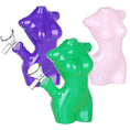 Cargar la imagen en la vista de la galería, Lady Mannequin Mini Glass Water Pipe - 5"
