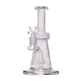 Laad de afbeelding in de Gallery-viewer, Human Grade Aztec (Sandblasted) Glass Water Pipe
