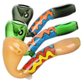 Load image into Gallery viewer, Groovy Waves Sherlock Glass Hand Pipe
