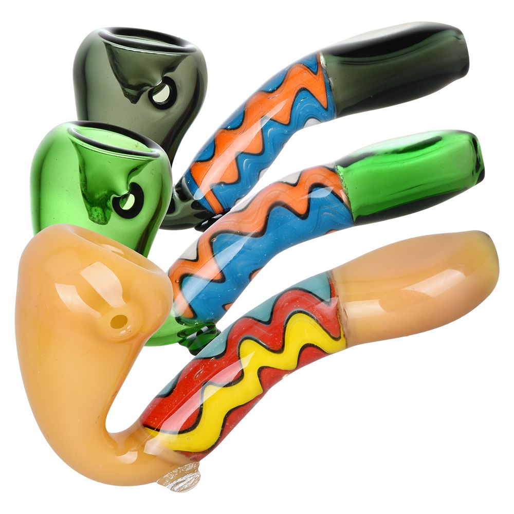 Groovy Waves Sherlock Glass Hand Pipe