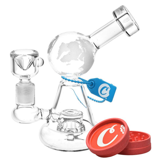 Cookies Globe Glass Water Pipe - 6.5" / 14mm F