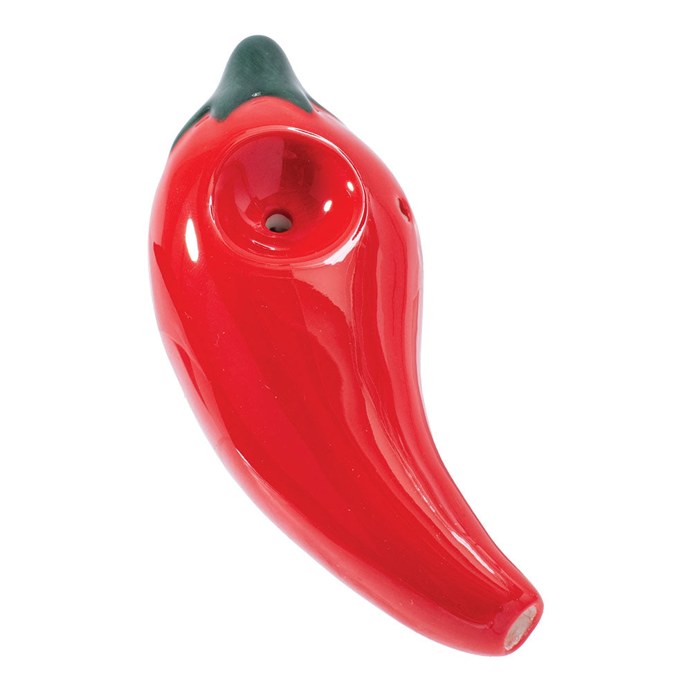 Wacky Bowlz Chili Pepper Ceramic Hand Pipe - 4