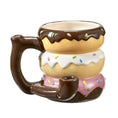 Load image into Gallery viewer, Donut mug - pipe - novelty mug
