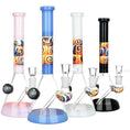 Cargar la imagen en la vista de la galería, Serenity Wig Wag Dichro Ball Water Pipe | 10" | 14mm F | Colors Vary
