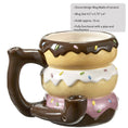 Load image into Gallery viewer, Donut mug - pipe - novelty mug
