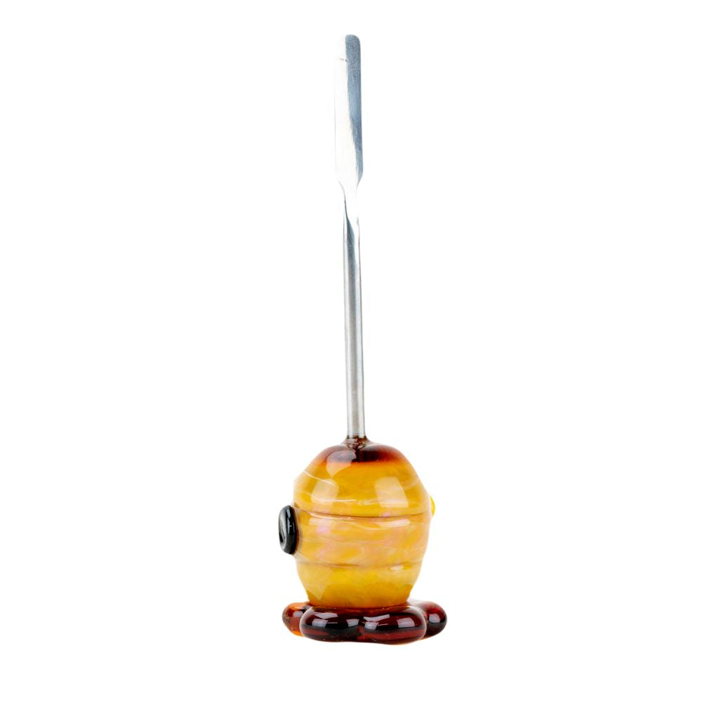 Empire Glassworks Metal & Glass Dab Tool - 4" / Honey Dabber