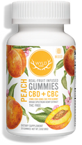 Cargar la imagen en la vista de la galería, WYLD Real Fruit CBD + CBC Gummies Peach (60MG -1200MG)
