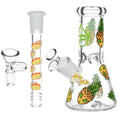 Cargar la imagen en la vista de la galería, Pulsar Pine alien Design Series Glass Beaker Water Pipe
