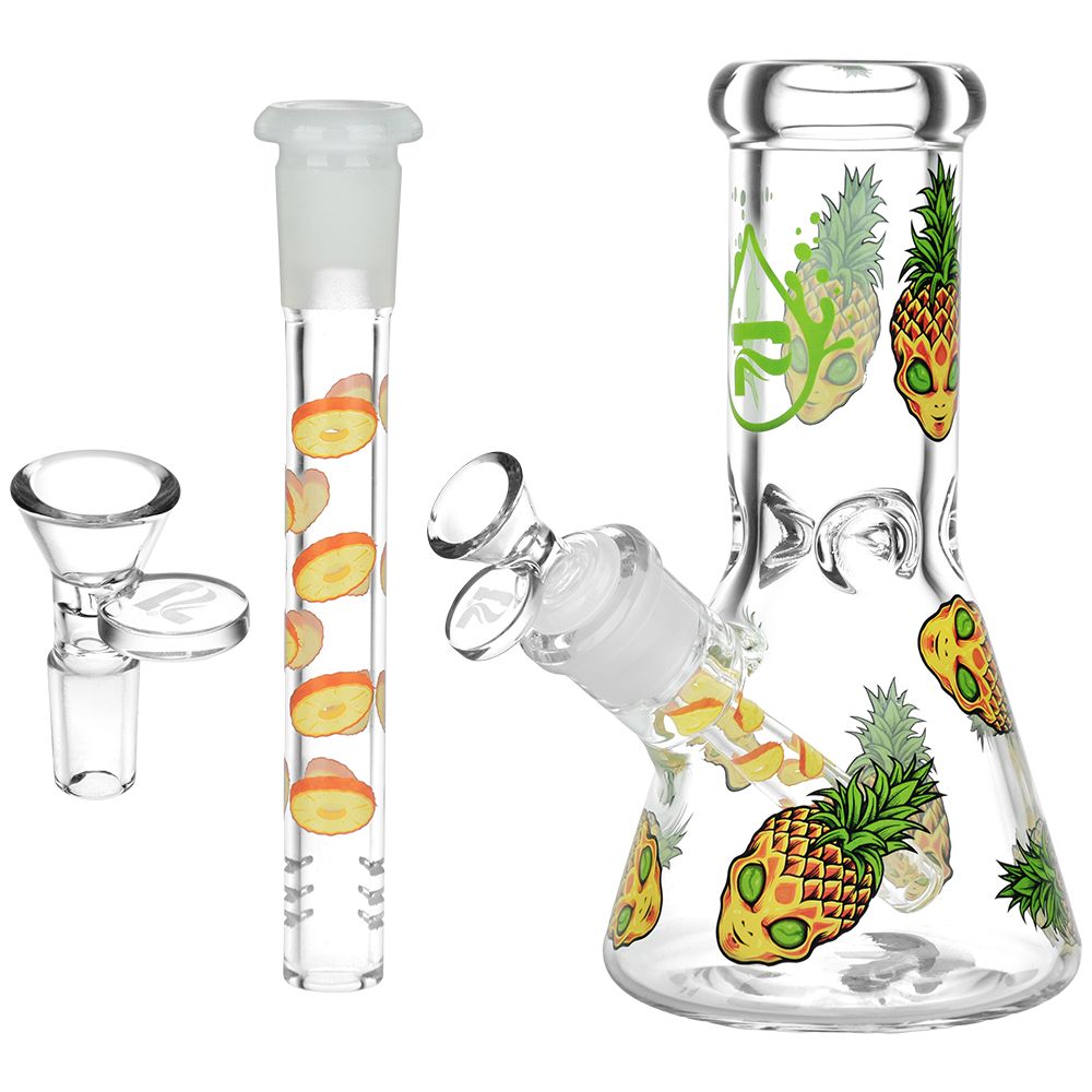 Pulsar Pine alien Design Series Glass Beaker Water Pipe