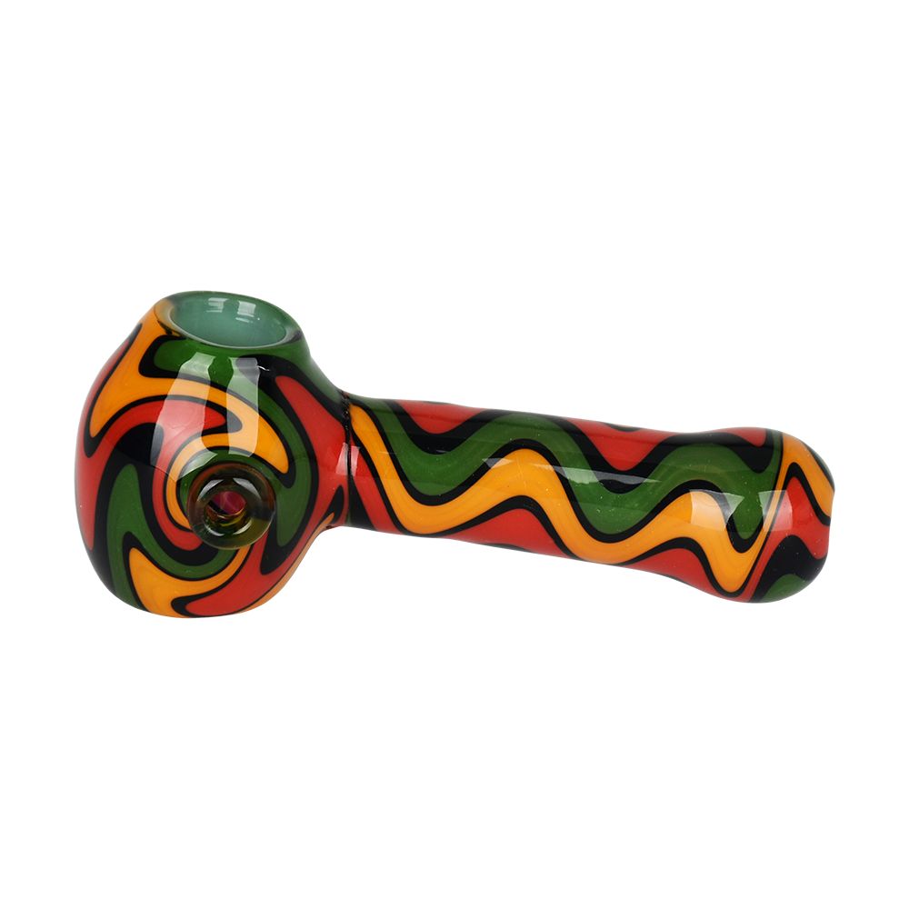 Blurred Vision Wig Wag Glass Spoon Pipe