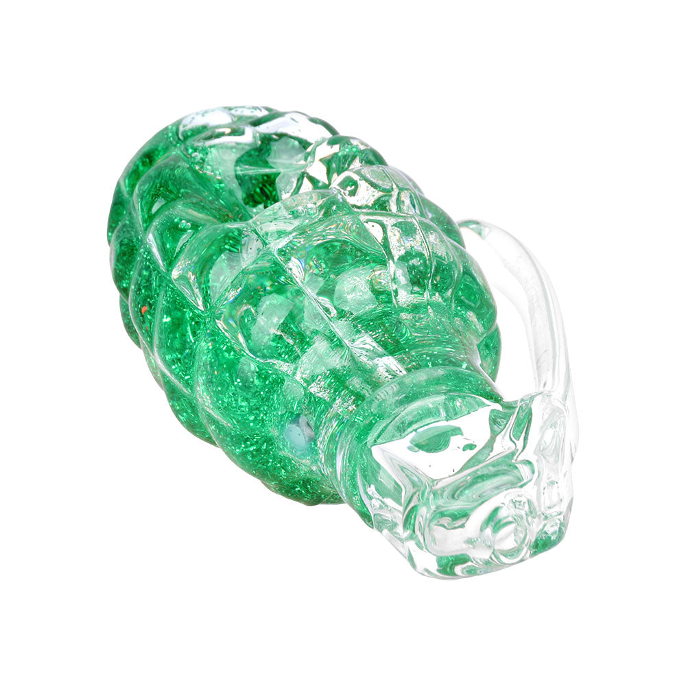 Glitter Grenade Glycerin Glass Hand Pipe - 3.5"