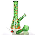 Laad de afbeelding in de Gallery-viewer, Pulsar Fruit Series Watermelon Zkittles Herb Pipe Glow Duo - 10" / 14mm F
