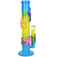 Load image into Gallery viewer, Catch A Rising Starfish Glow In The Dark Tube Water Pipe - 13.75" / 19mm F
