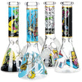 Cargar la imagen en la vista de la galería, Don't Have A Cow Beaker Glass Water Pipe - 10" / 14mm F / Designs Vary
