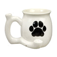 Laad de afbeelding in de Gallery-viewer, Dog Paw Mug - White with Black Paw
