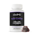 Load image into Gallery viewer, cbdMD Full Spectrum CBD PM Sleep Gummies Raspberry - 1500MG, 60ct
