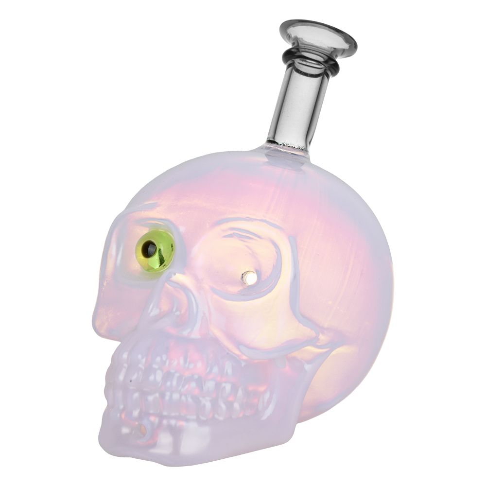 Creepy Eyed Skull Glass Hand Pipe (3 pack)