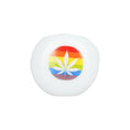 Cargar la imagen en la vista de la galería, Pride Rainbow Hemp Leaf Glow Glass Spoon Pipe
