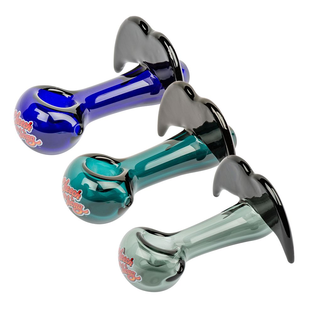 Cheech & Chong Glass Mustache Spoon Pipe