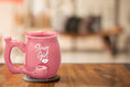 Load image into Gallery viewer, Stoner girl pink with white imprint mug - roast & toast mug
