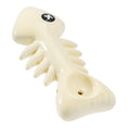 Cargar la imagen en la vista de la galería, Wacky Bowlz Fish Skeleton Ceramic Hand Pipe - 4"
