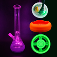 Laad de afbeelding in de Gallery-viewer, Bong Base Bumper USB Rechargeable 4.25in-6in Bases Silicone Fits Variety of Shapes
