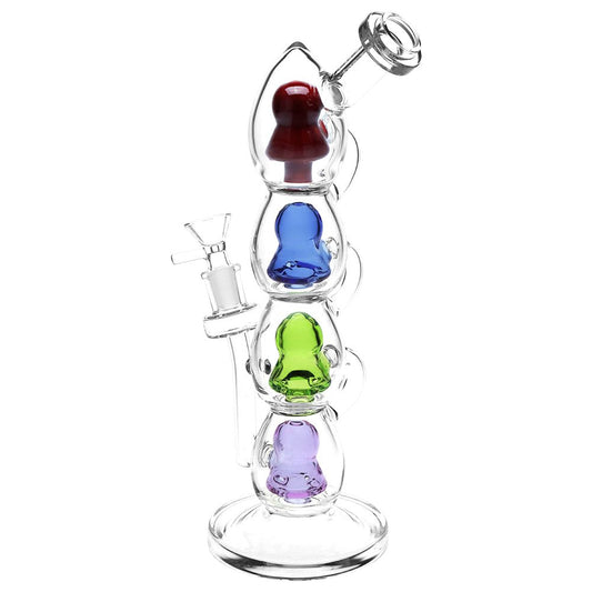 Pulsar Stacks on Stacks Glass Water Pipe - 11.75"