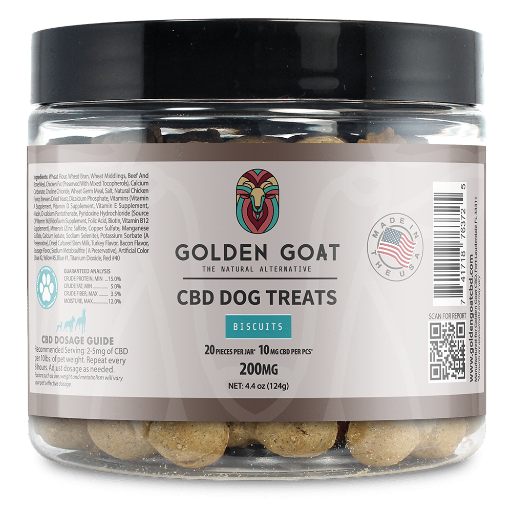 CBD Dog Treats 200MG for Relaxation and Stress by Golden Goat