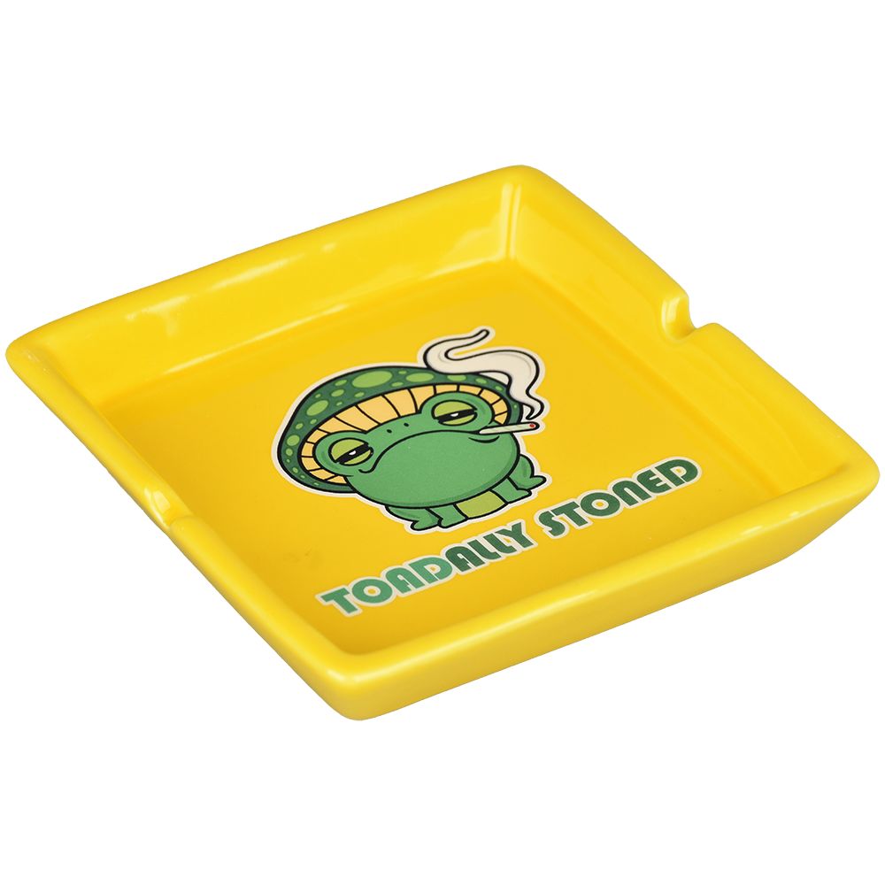 Toadally Stoned Ceramic Ashtray