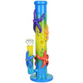 Load image into Gallery viewer, Catch A Rising Starfish Glow In The Dark Tube Water Pipe - 13.75" / 19mm F
