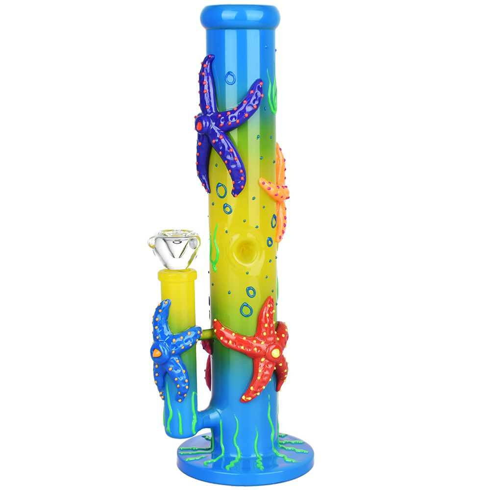 Catch A Rising Starfish Glow In The Dark Tube Water Pipe - 13.75" / 19mm F