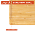 Load image into Gallery viewer, Ongrok Sustainable Small Bamboo Wood Tray
