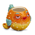 Laad de afbeelding in de Gallery-viewer, Stoned pufferfish mug pipe
