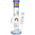 Laad de afbeelding in de Gallery-viewer, Pulsar Acid Rainbows Bubble Base Glass Water Pipe - 12.6" / 14mm F
