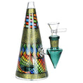 Load image into Gallery viewer, Conical Stained Glass Water Pipe
