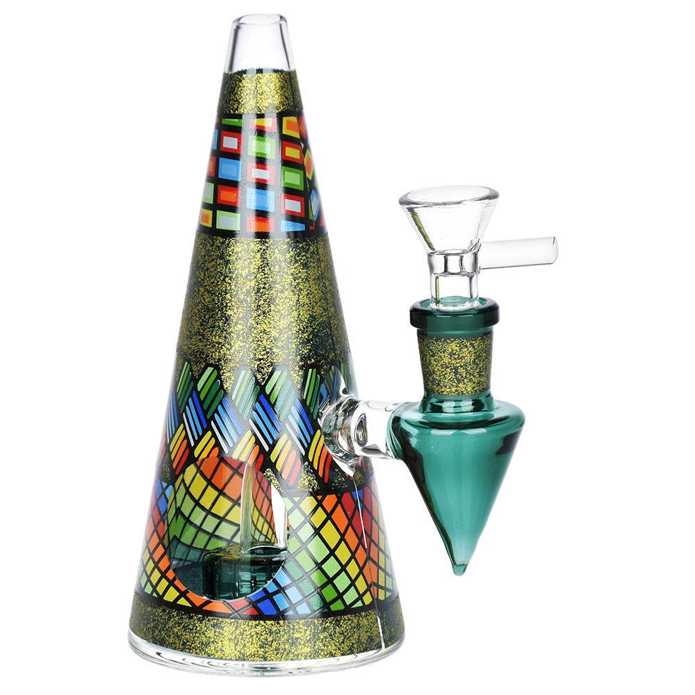 Conical Stained Glass Water Pipe