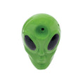 Laad de afbeelding in de Gallery-viewer, Wacky Bowlz Alien Head Ceramic Hand Pipe | 3"
