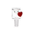 Laad de afbeelding in de Gallery-viewer, Pulsar Cupids Heart Bubble Base Glass Water Pipe - 12" / 14mm F
