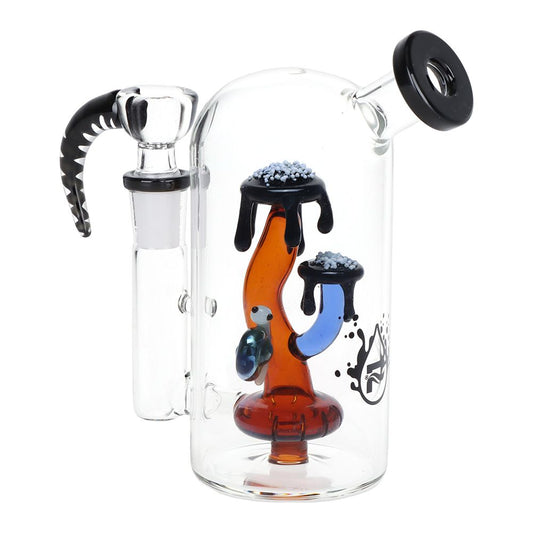 Pulsar Magma Lake Mushroom Glass Water Pipe - 5.5"
