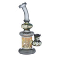 Cargar la imagen en la vista de la galería, Lookah Glass Sacred Turtle Black Etched Water Pipe - 7"
