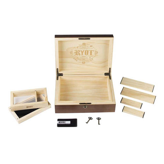 HUMIDOR WALNUT COMBO BOX