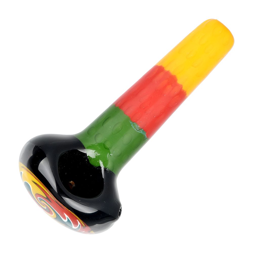 Festive Honeycomb Glass Spoon Pipe