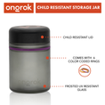 Laad de afbeelding in de Gallery-viewer, Ongrok 500ml Child Resistant Jars, 2 pack
