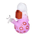 Cargar la imagen en la vista de la galería, Astronaut Glow In The Dark Painted Glass Water Pipe - 6.75"
