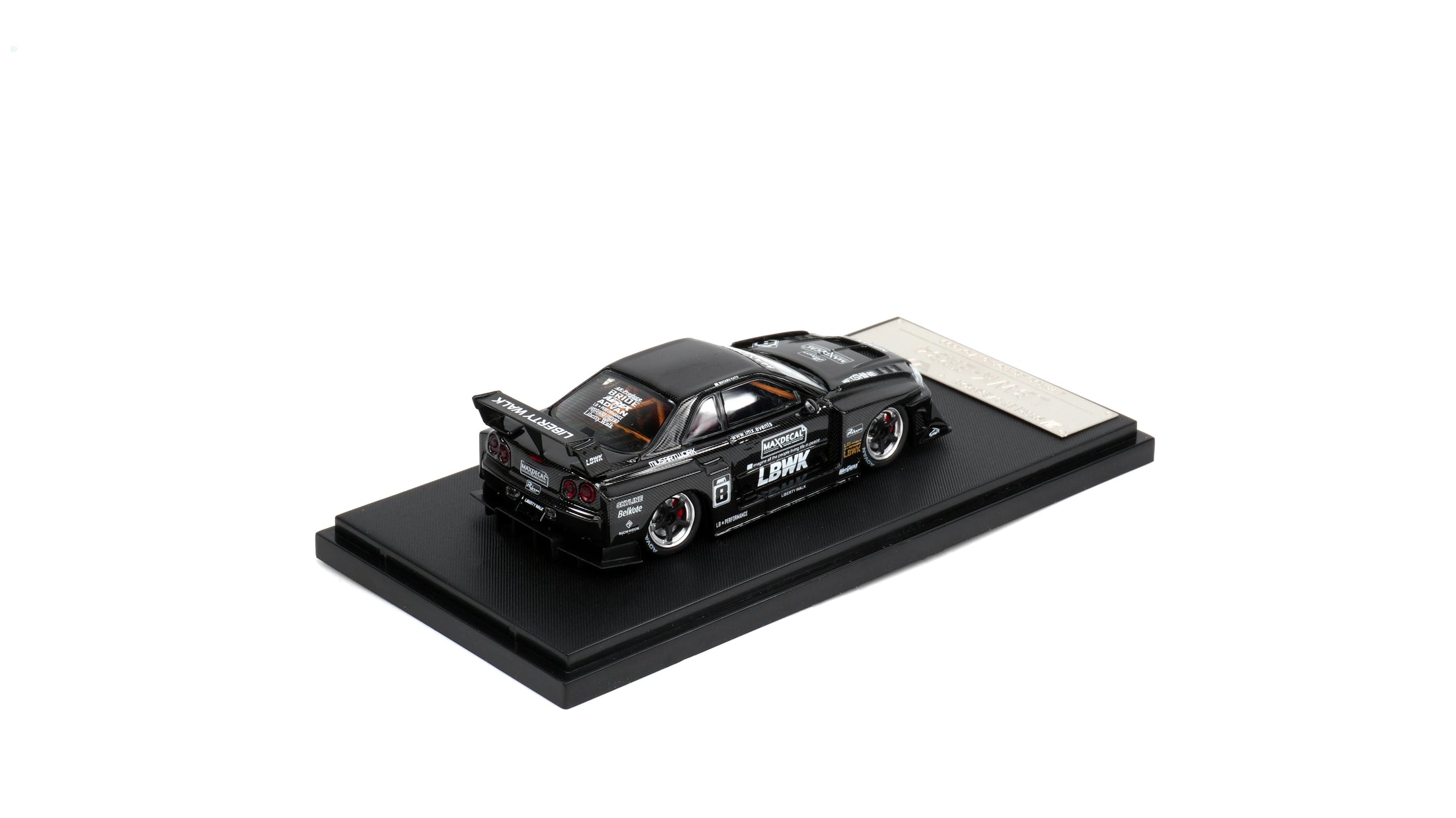 1:64 LBWK Skyline GTR ER34 Super Silhouette – Carbon Chrome Edition