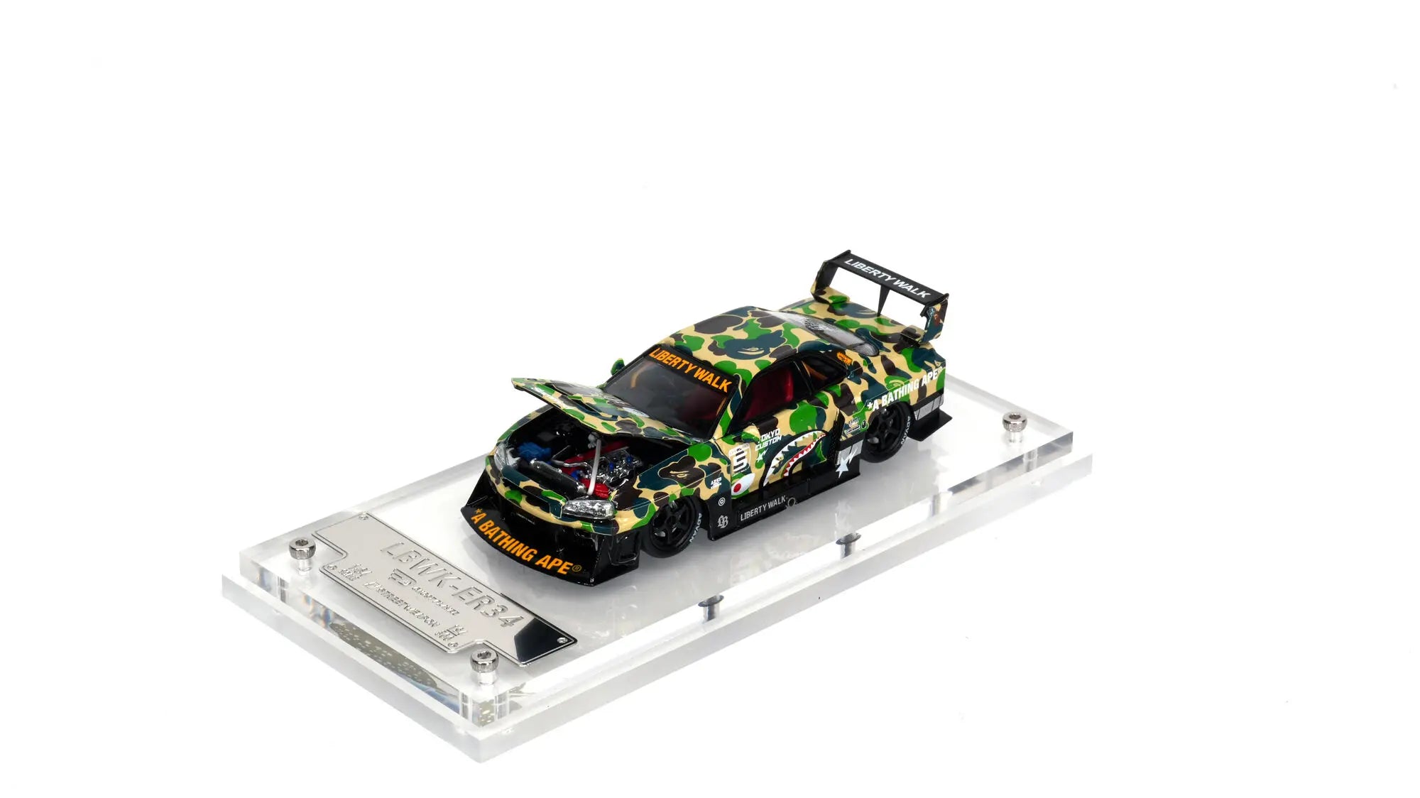 1:64 LBWK Skyline GTR ER34 Super Silhouette – Carbon Chrome Edition
